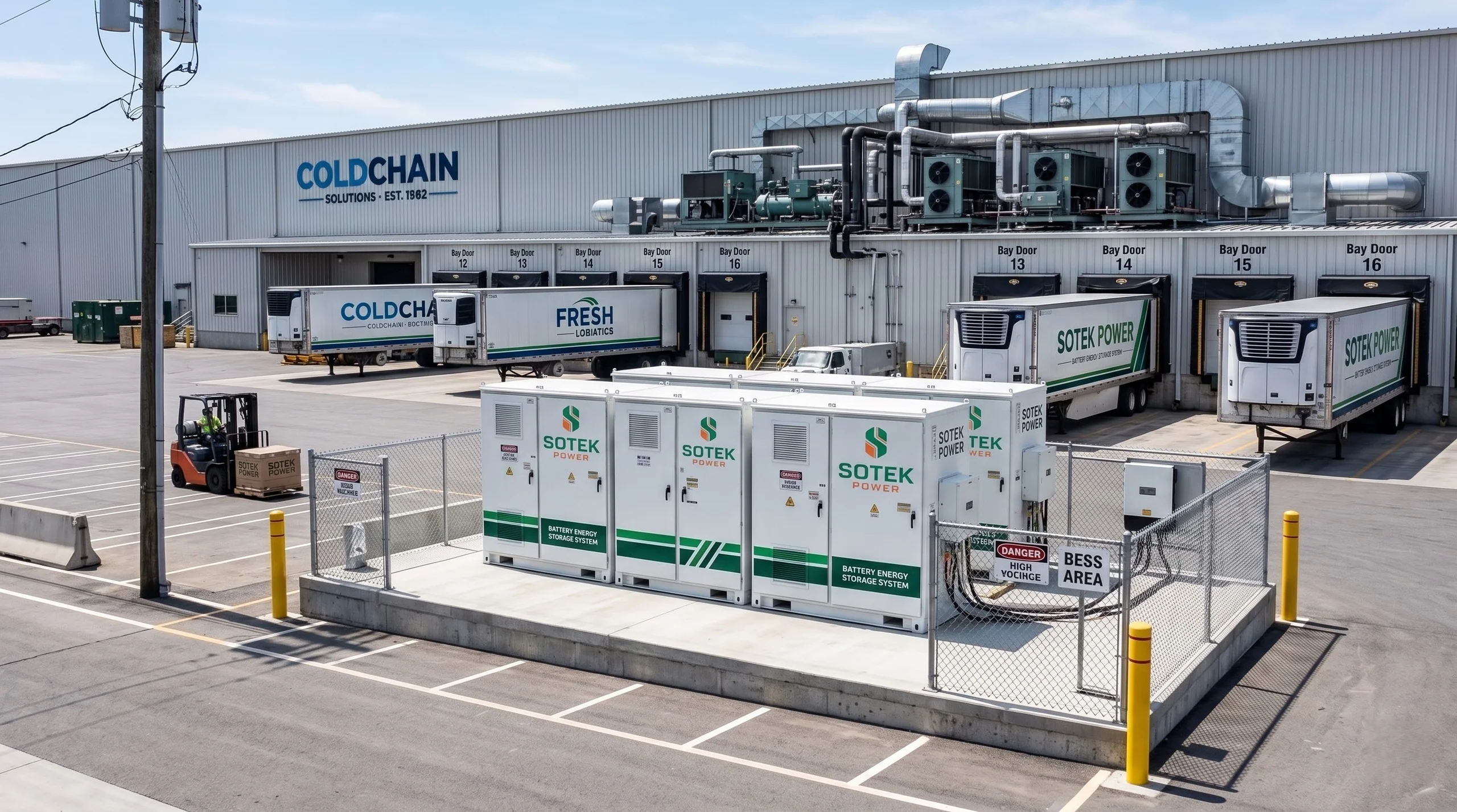 Giải pháp BESS Kho Lạnh Công Nghiệp SOTEK POWER